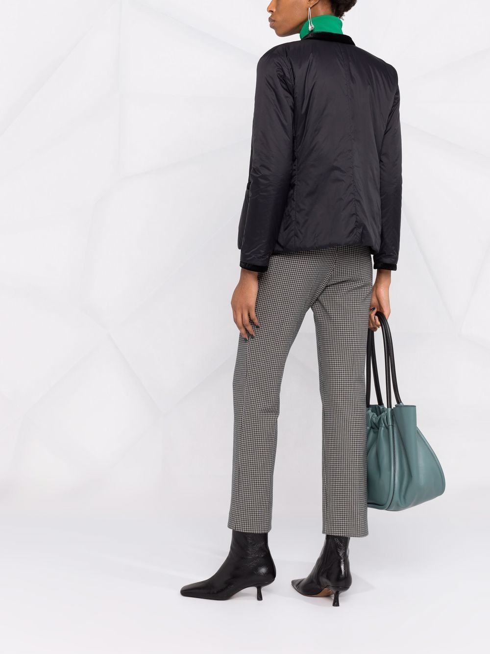 Emporio Armani Padded Bomber Jacket Black