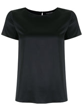 Emporio Armani Stretch Silk Top Blue