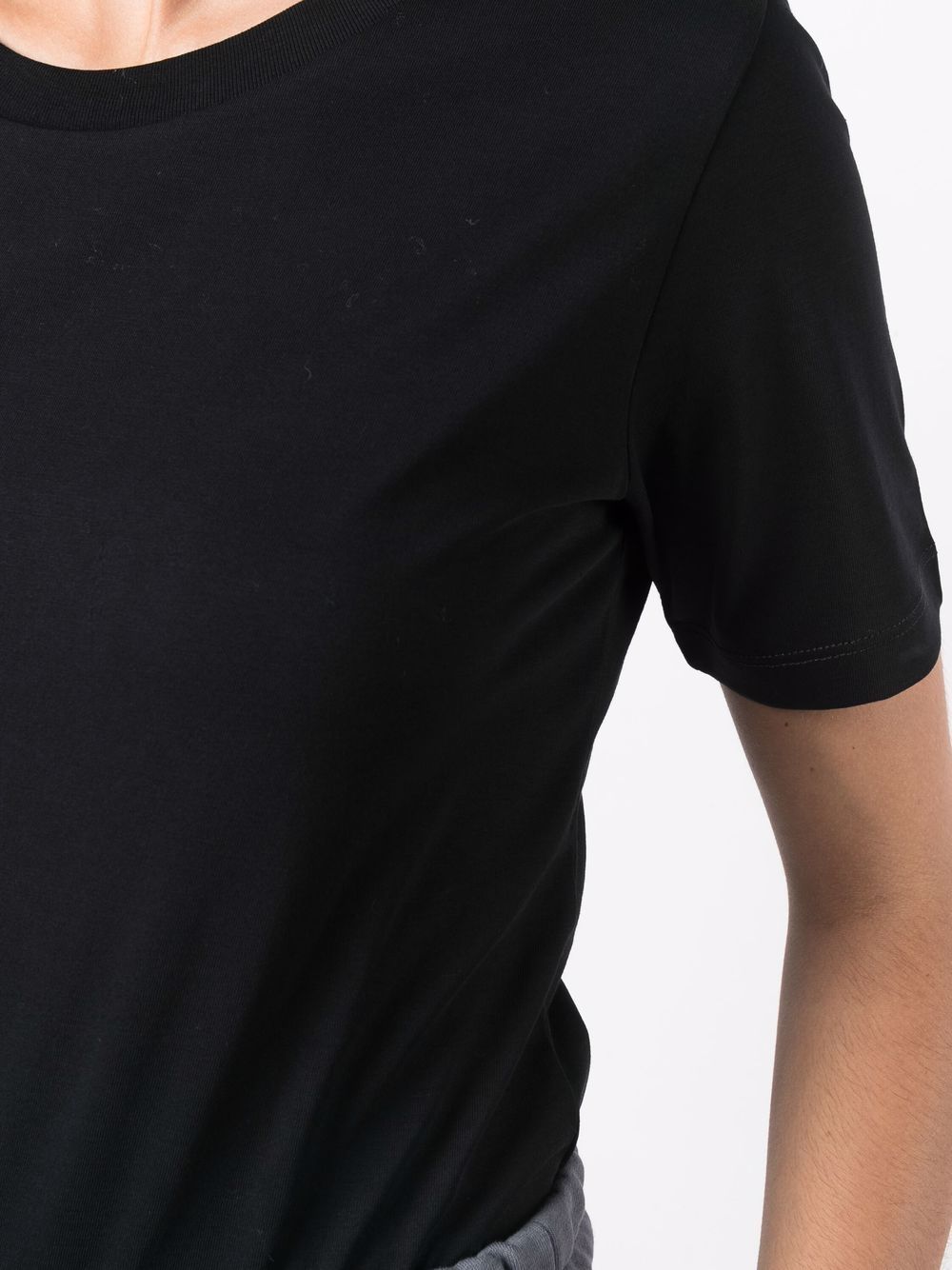 Emporio Armani Logo Cotton T-Shirt Black