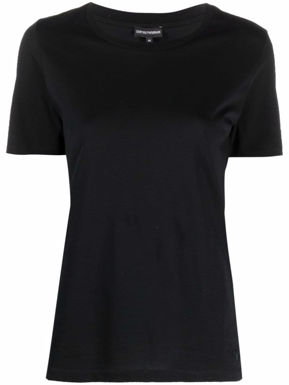 Emporio Armani Logo Cotton T-Shirt Black