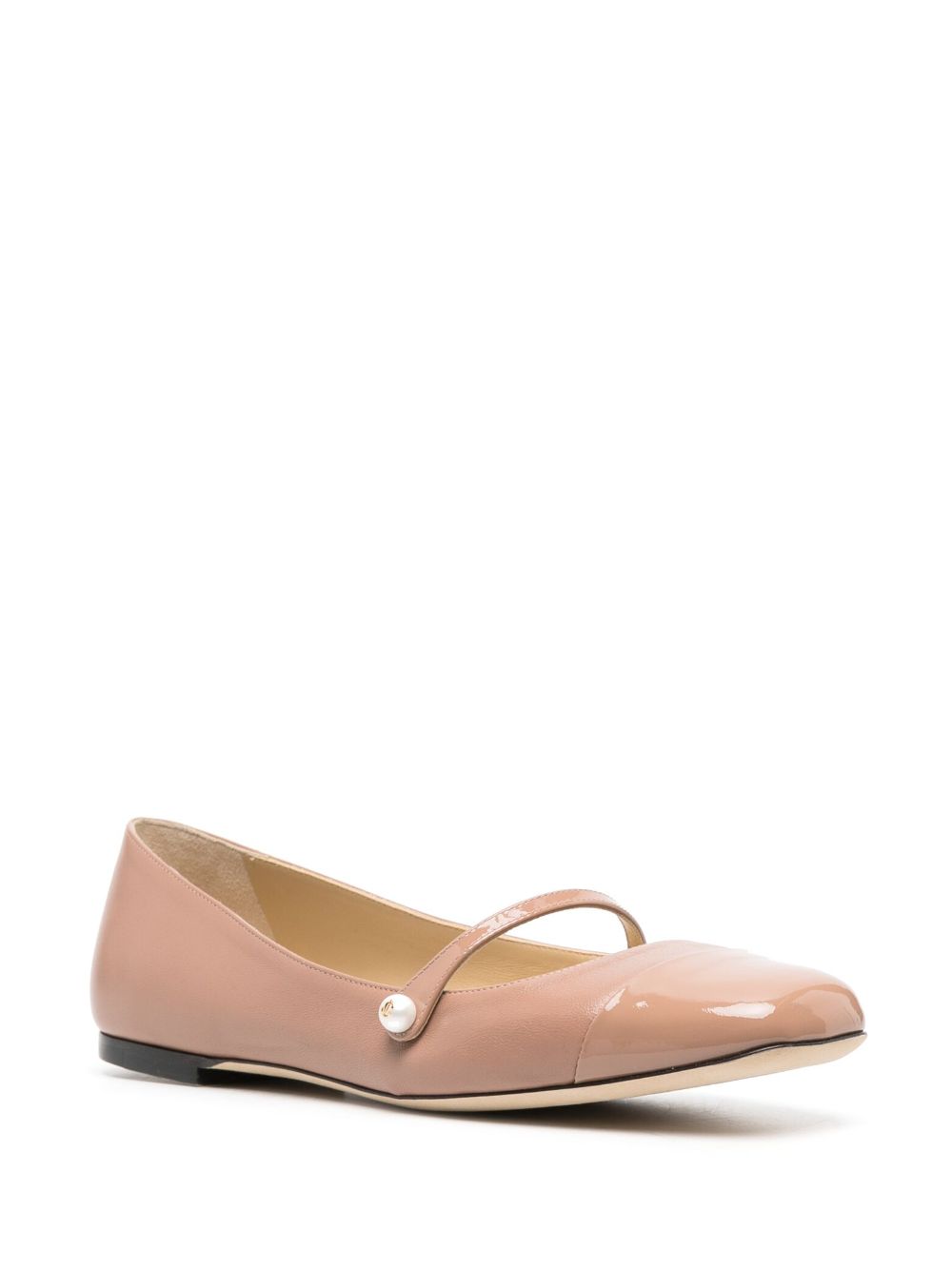Jimmy Choo Elisa Flats Ballet Powder