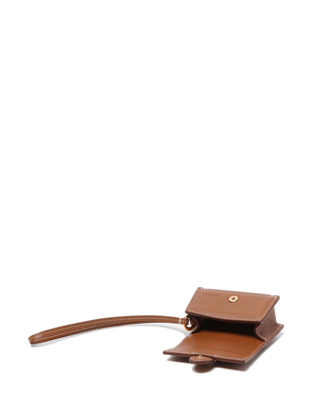 JACQUEMUS Le Porte Bambino AirPods Case Brown