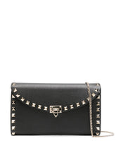 Valentino Garavani Rockstud Grained Calf Leather Mini Bag Black