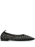 Tory Burch Crystal Embellished Ballerina Flats in Black