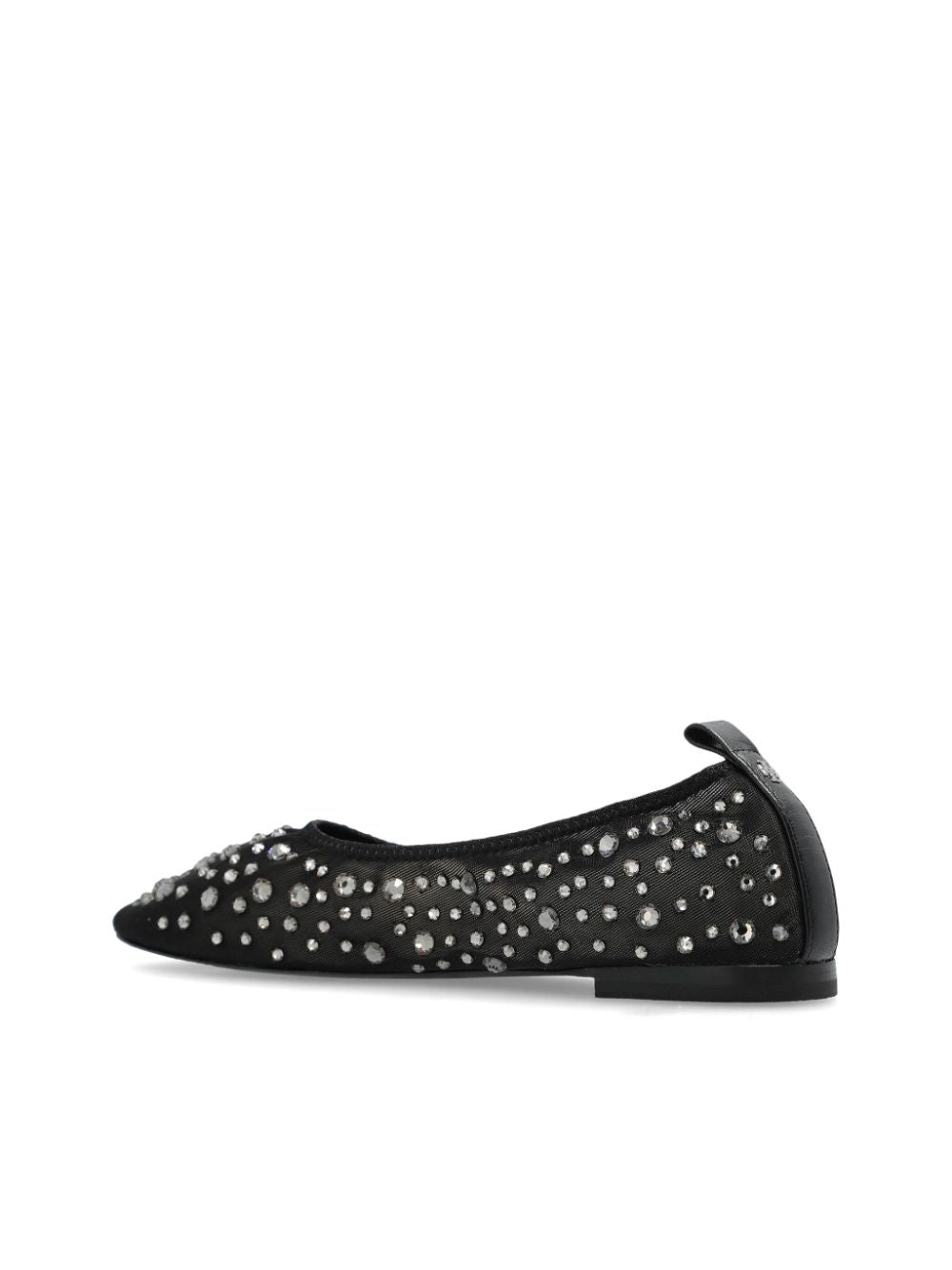 Tory Burch Crystal Embellished Ballerina Flats in Black