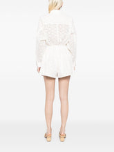 Zimmermann Embroidered Linen Heart Motif Playsuit White