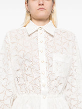 Zimmermann Embroidered Linen Heart Motif Playsuit White