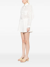 Zimmermann Embroidered Linen Heart Motif Playsuit White