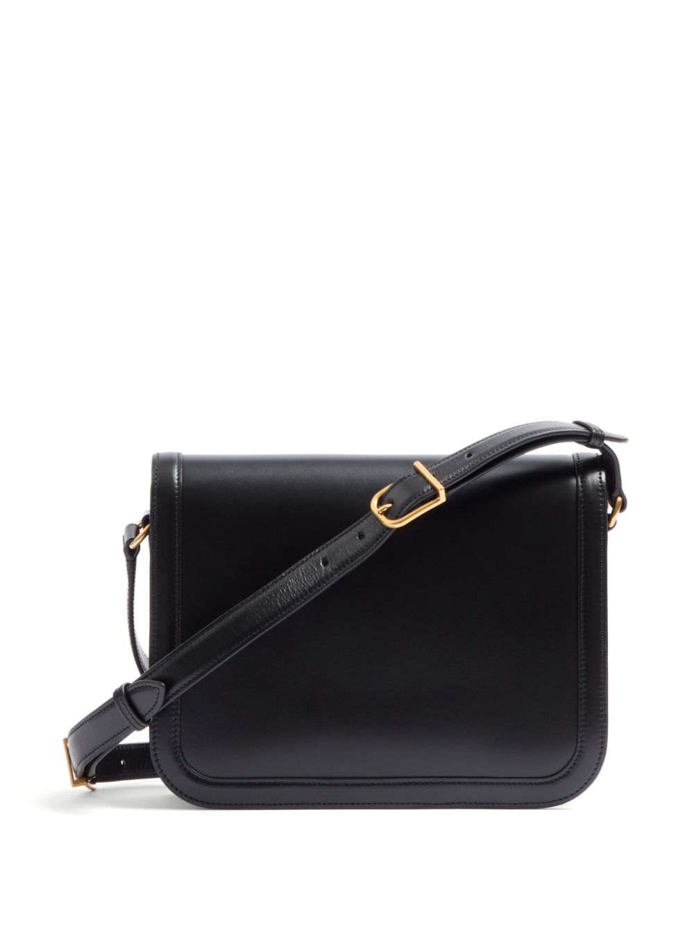 Valentino Garavani 9TO5 Leather Shoulder Bag Black