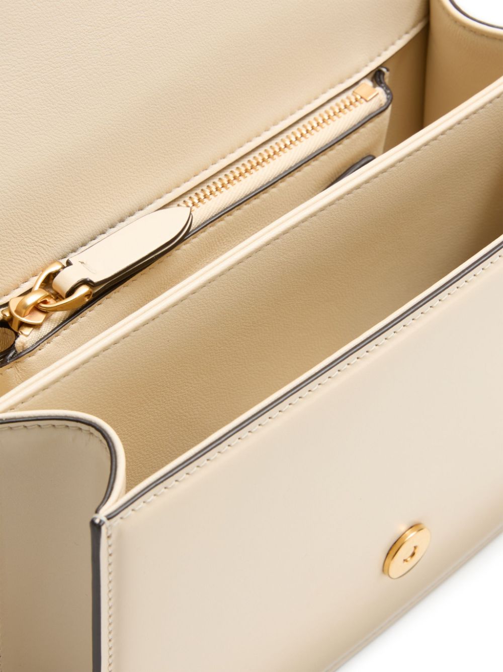 Valentino Garavani Vain Small Leather Shoulder Bag White