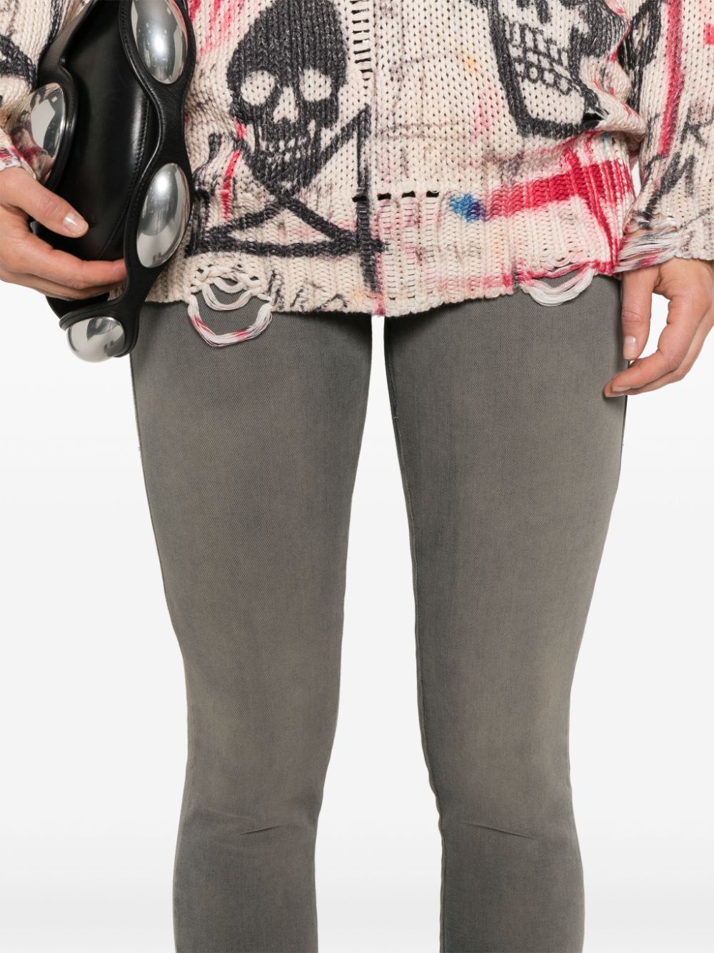 Diesel Skinny High-Rise Jeans Black black