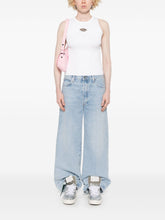 Diesel Oval-D Sleeveless Crew Neck White Top White