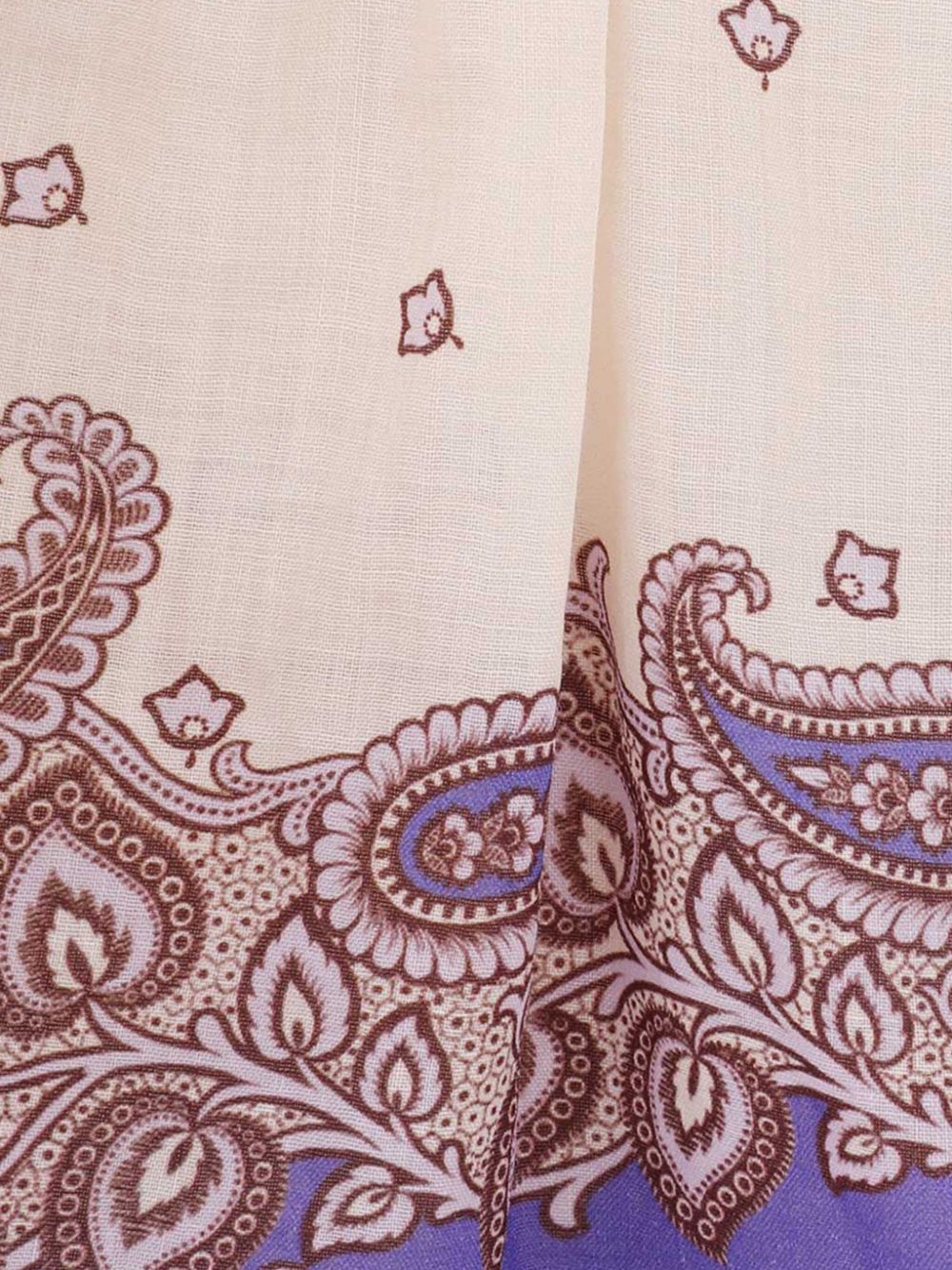 Zimmermann Maxine Wide-Leg Printed Trousers Purple