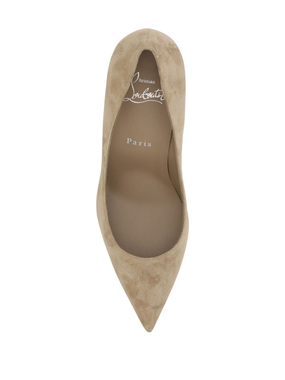 Christian Louboutin Kate Suede Pumps Beige