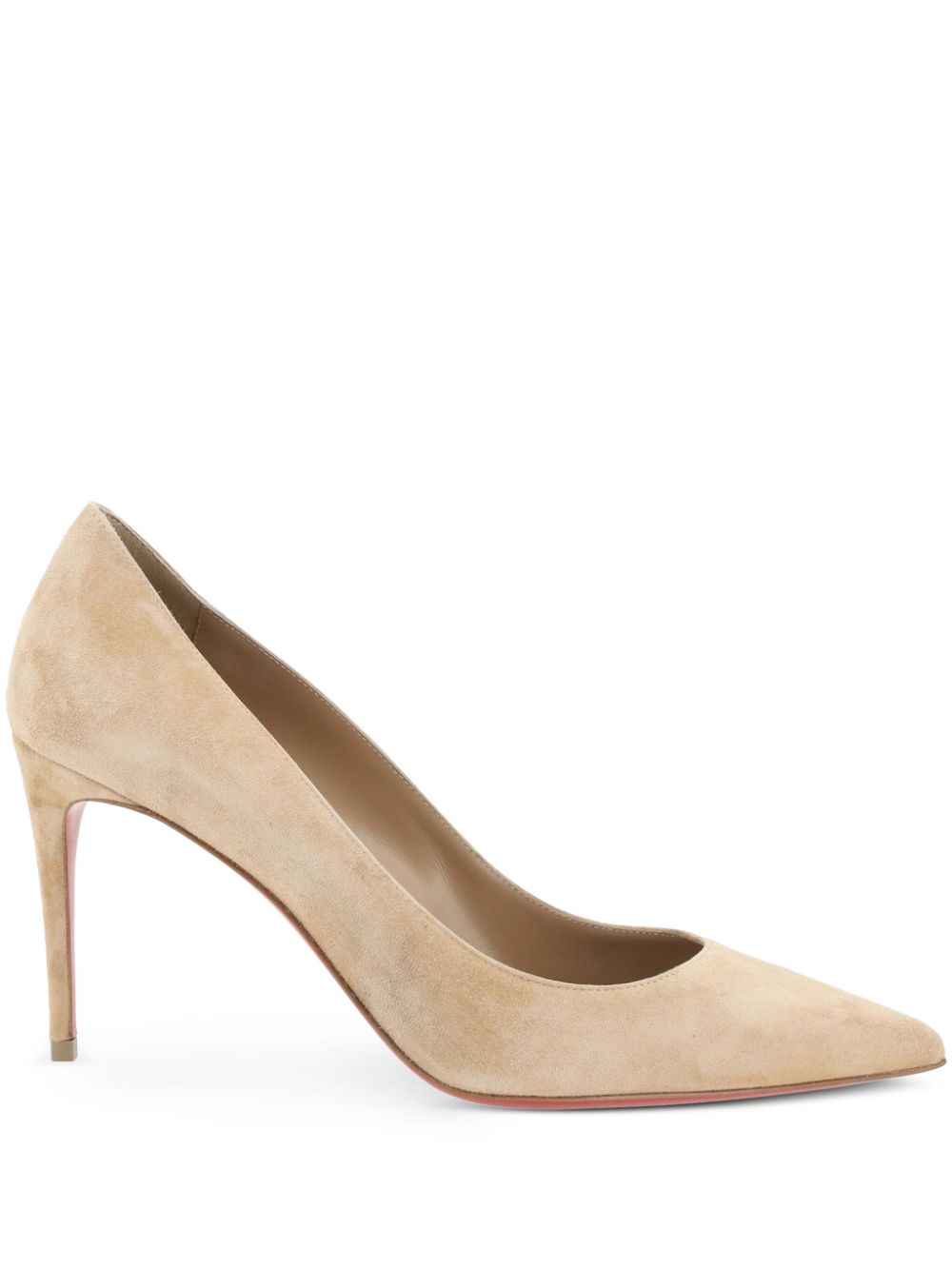 Christian Louboutin Kate Suede Pumps Beige