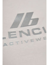 Balenciaga Logo-Print Fitted Cotton-Blend T-Shirt White