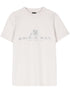 Balenciaga Logo-Print Fitted Cotton-Blend T-Shirt White