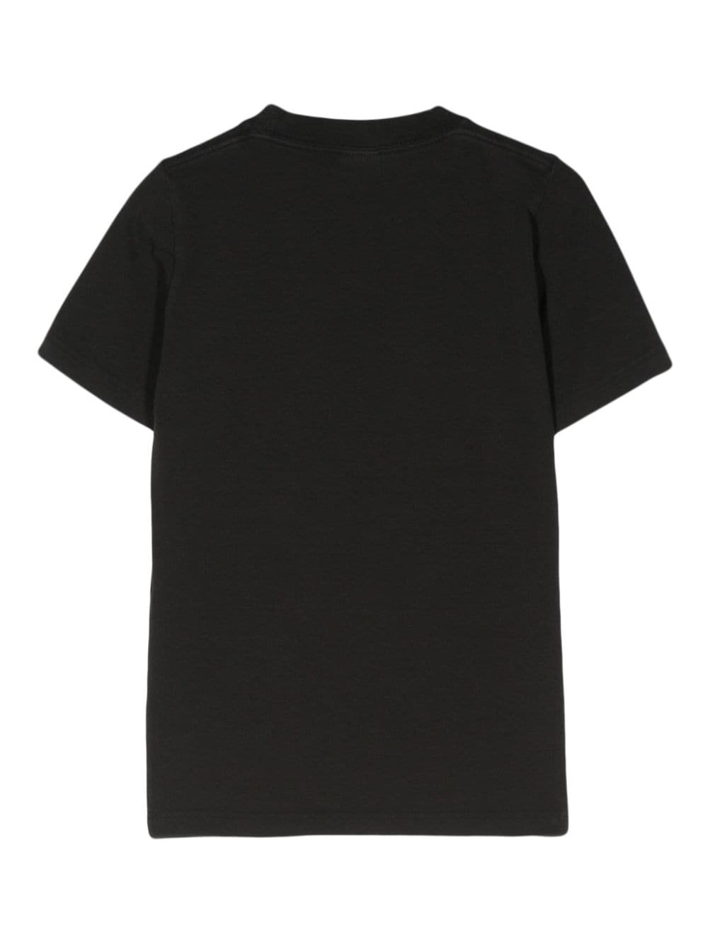 Balenciaga Fitted Logo Cotton-Jersey T-Shirt Black Black