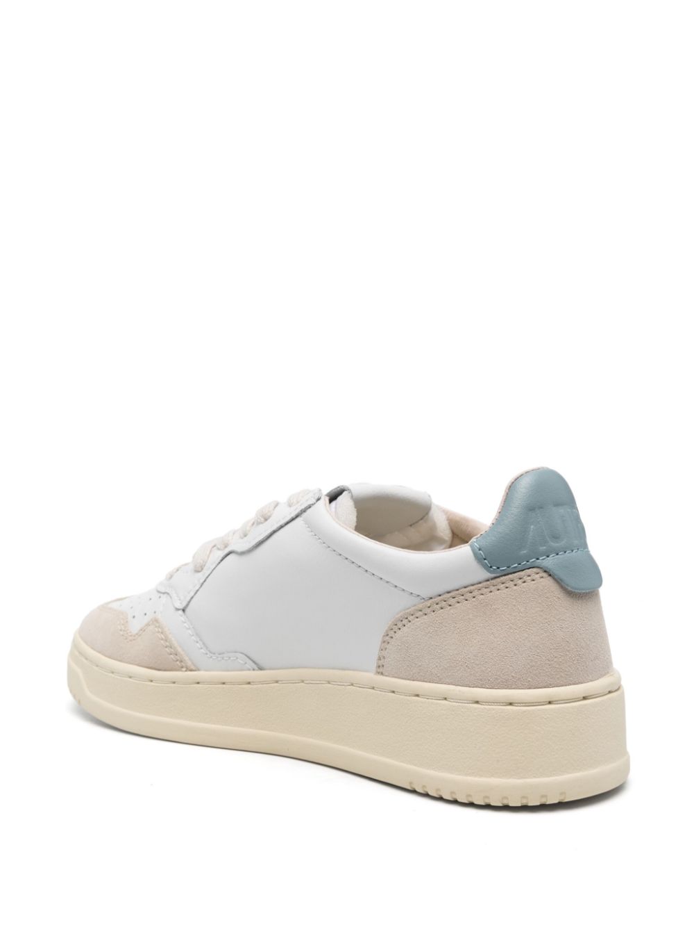 Autry Medalist Low-Top Calf Leather Sneakers Clear Blue