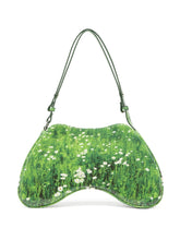 Diesel Play Glossy Graphic-Print Shoulder Bag Green
