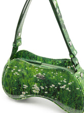 Diesel Play Glossy Graphic-Print Shoulder Bag Green
