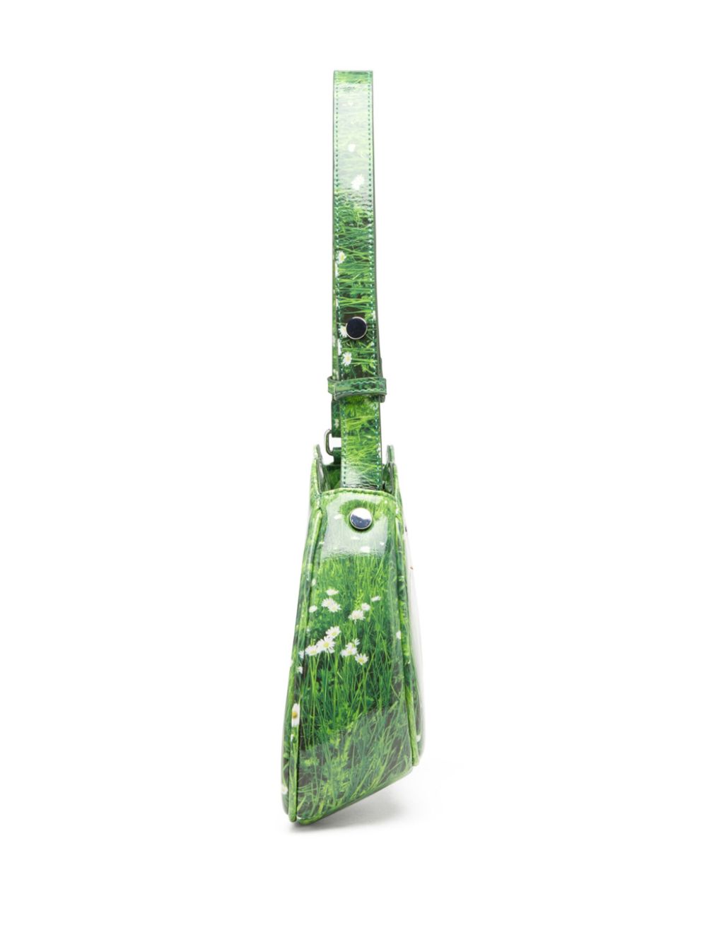 Diesel Play Glossy Graphic-Print Shoulder Bag Green