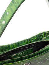 Diesel Play Glossy Graphic-Print Shoulder Bag Green