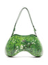Diesel Play Glossy Graphic-Print Shoulder Bag Green