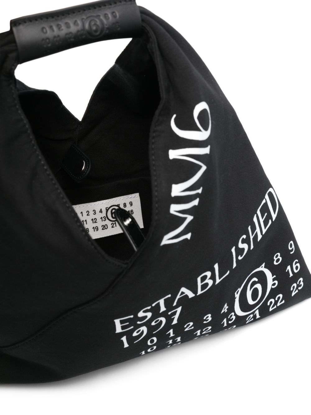 MM6 Maison Margiela Tote Bag with Number Motif in Black