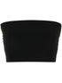 Norma Kamali Ruched Stretch-Jersey Strapless Cropped Top Black Black