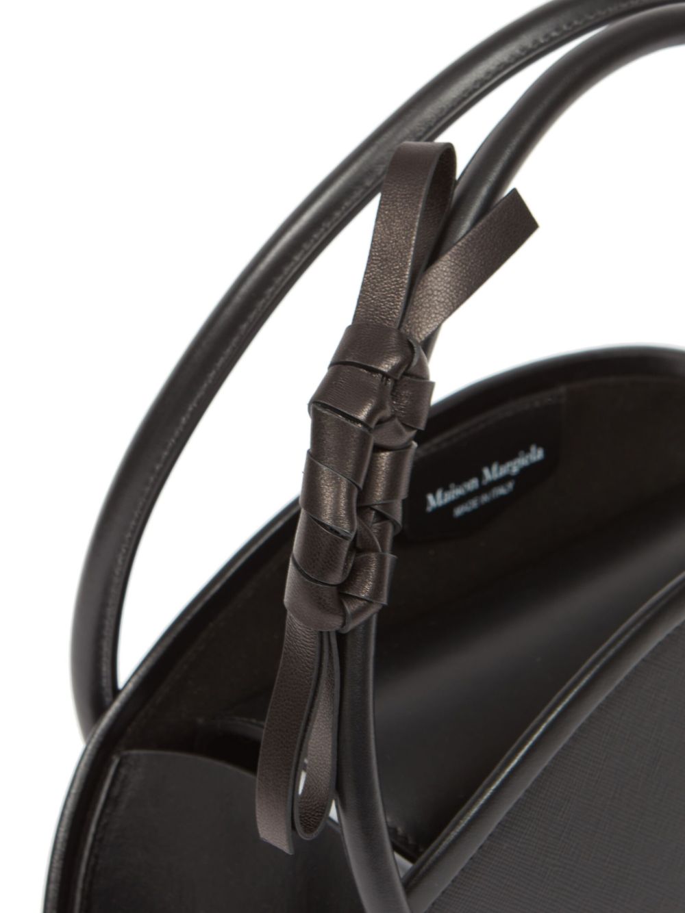 Maison Margiela Small Fortune Smooth Calf Leather Tote Bag Black