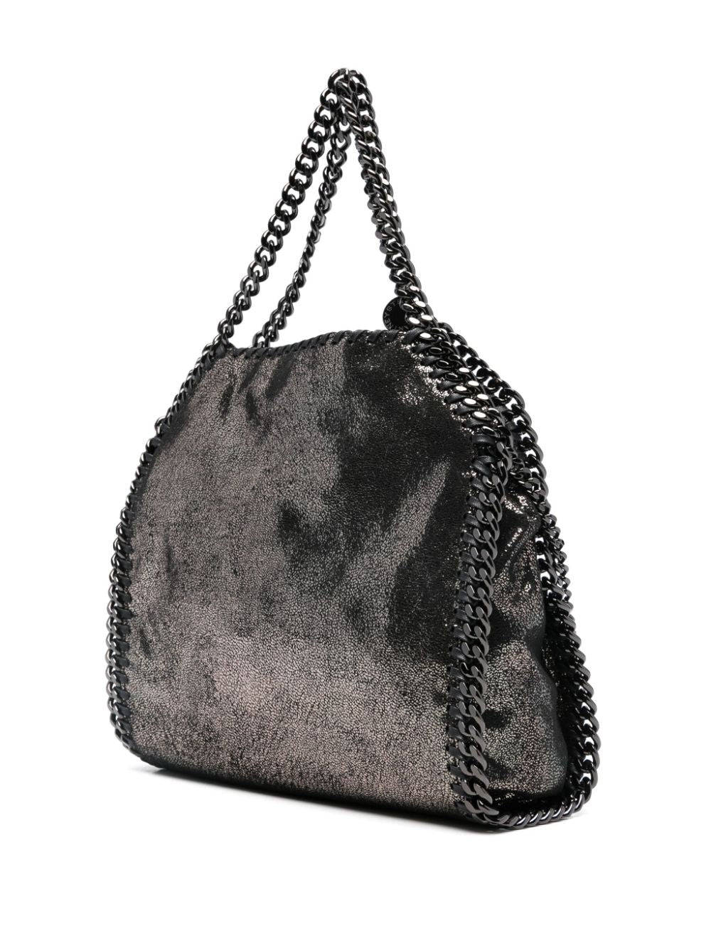 Stella McCartney Falabella Grained Faux Leather Tote Bag Silver