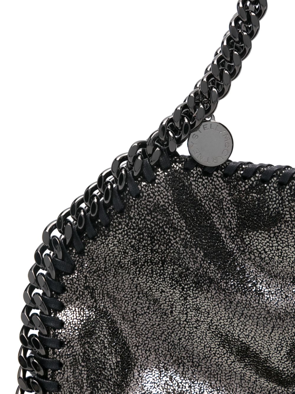 Stella McCartney Falabella Grained Faux Leather Tote Bag Silver