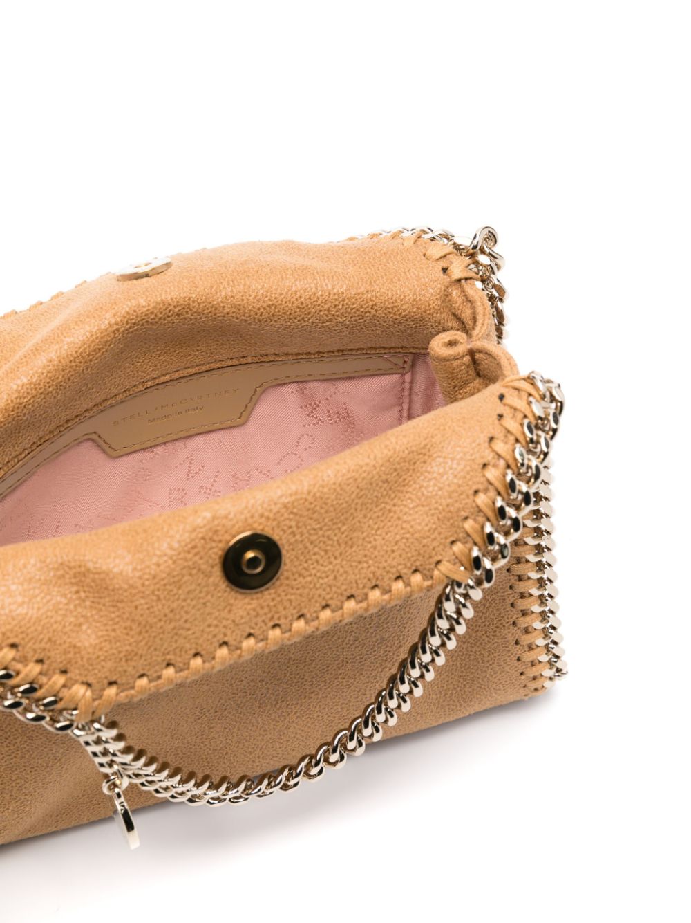 Stella McCartney Micro Falabella Tote Bag in Barley Brown Beige