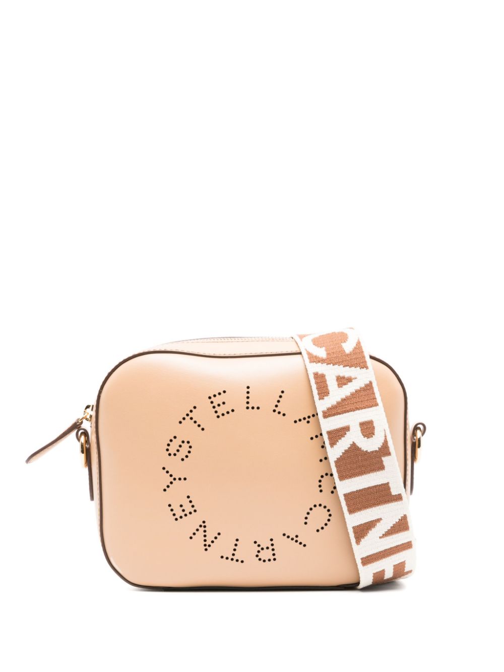 Stella McCartney Mini Logo Crossbody Bag in Beige