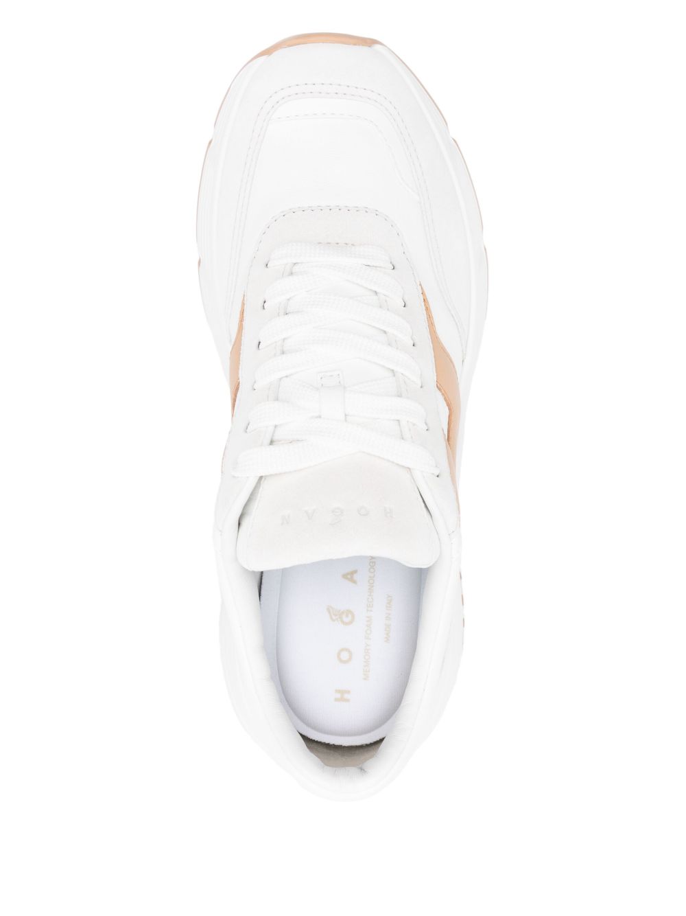 Hogan Pre Hi-Fi Leather and Rubber Sneakers White