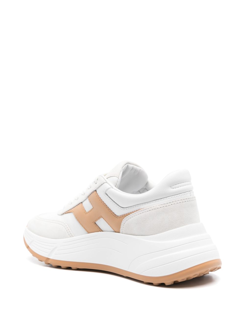 Hogan Pre Hi-Fi Leather and Rubber Sneakers White