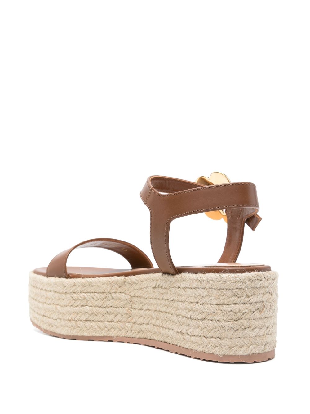 Gianvitp Rossi stone-embellished espadrilles Leather Brown