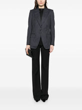 Tom Ford Pinstripe Wool Single-Breasted Blazer Blue