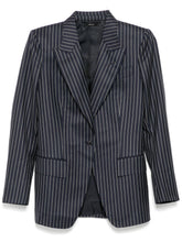 Tom Ford Pinstripe Wool Single-Breasted Blazer Blue