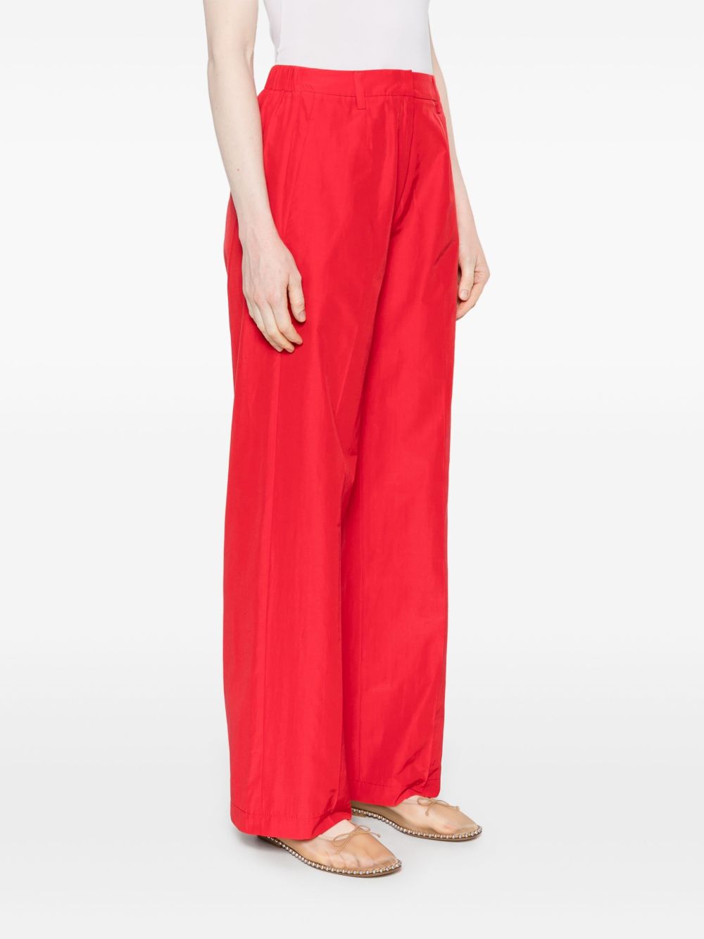 Forte Forte Straight-Leg Tailored Trousers Red