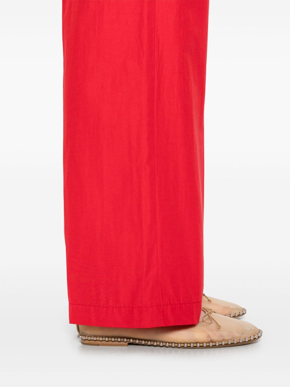 Forte Forte Straight-Leg Tailored Trousers Red