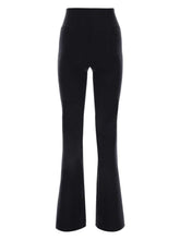 Balenciaga Flared Stretch Track Trousers Black Black