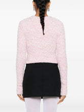 Balenciaga Cropped Tweed Bouclé Jacket Pink