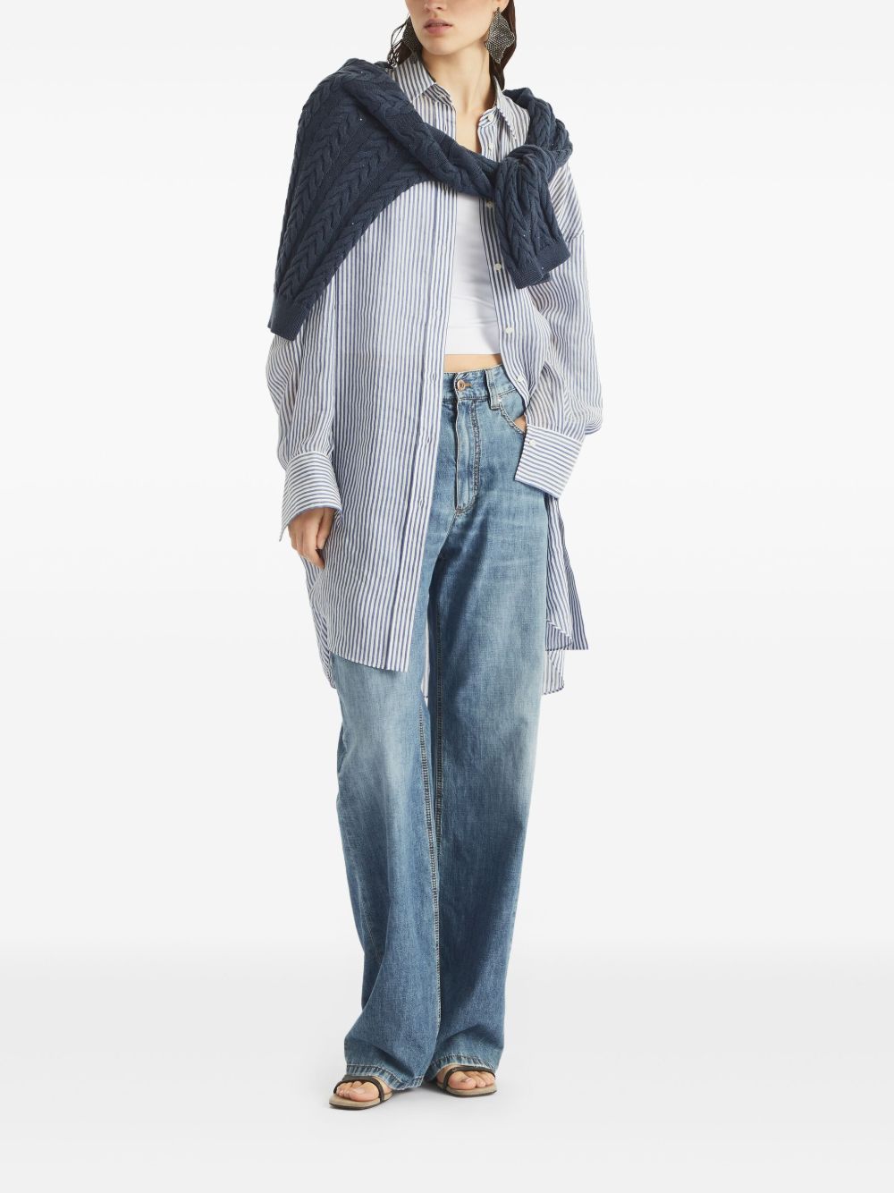 Brunello Cucinelli Denim Boyfriend Jeans Blue