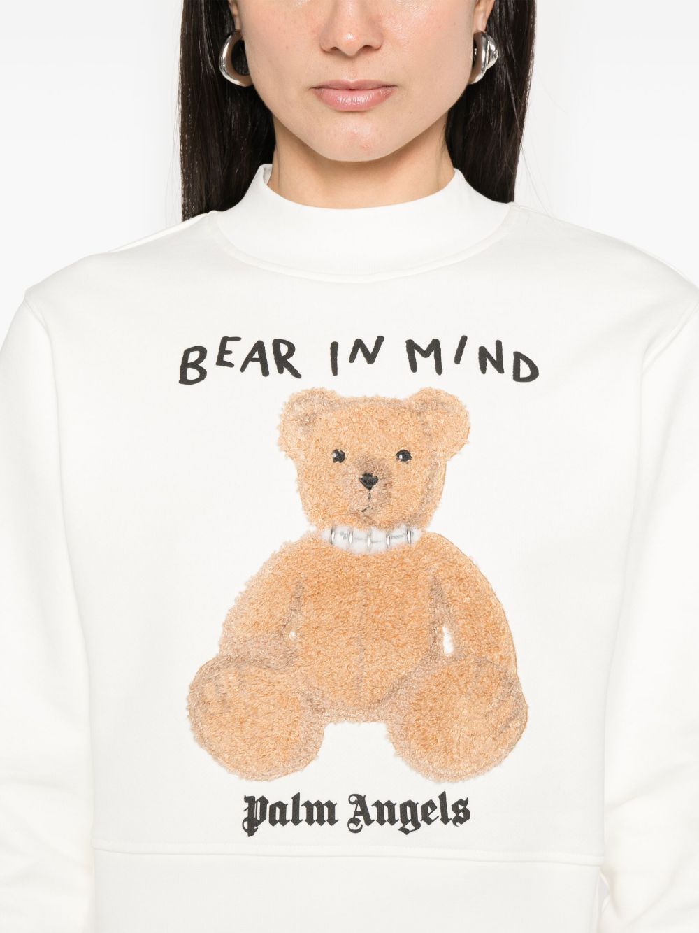 Palm Angels Bear In Mind Sweatshirt White