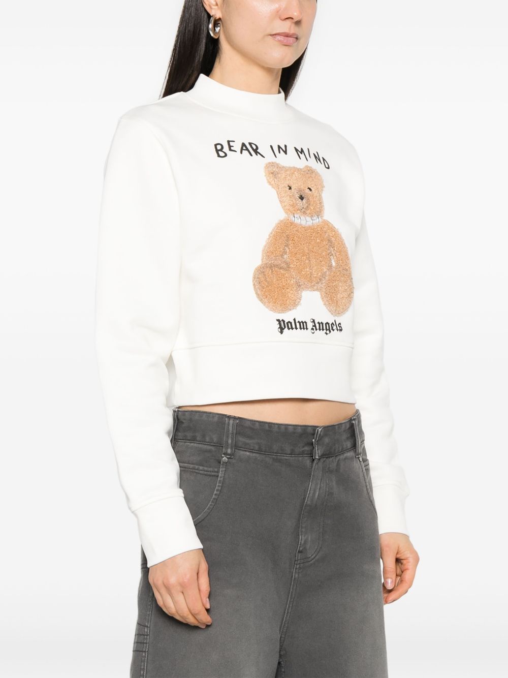 Palm Angels Bear In Mind Sweatshirt White