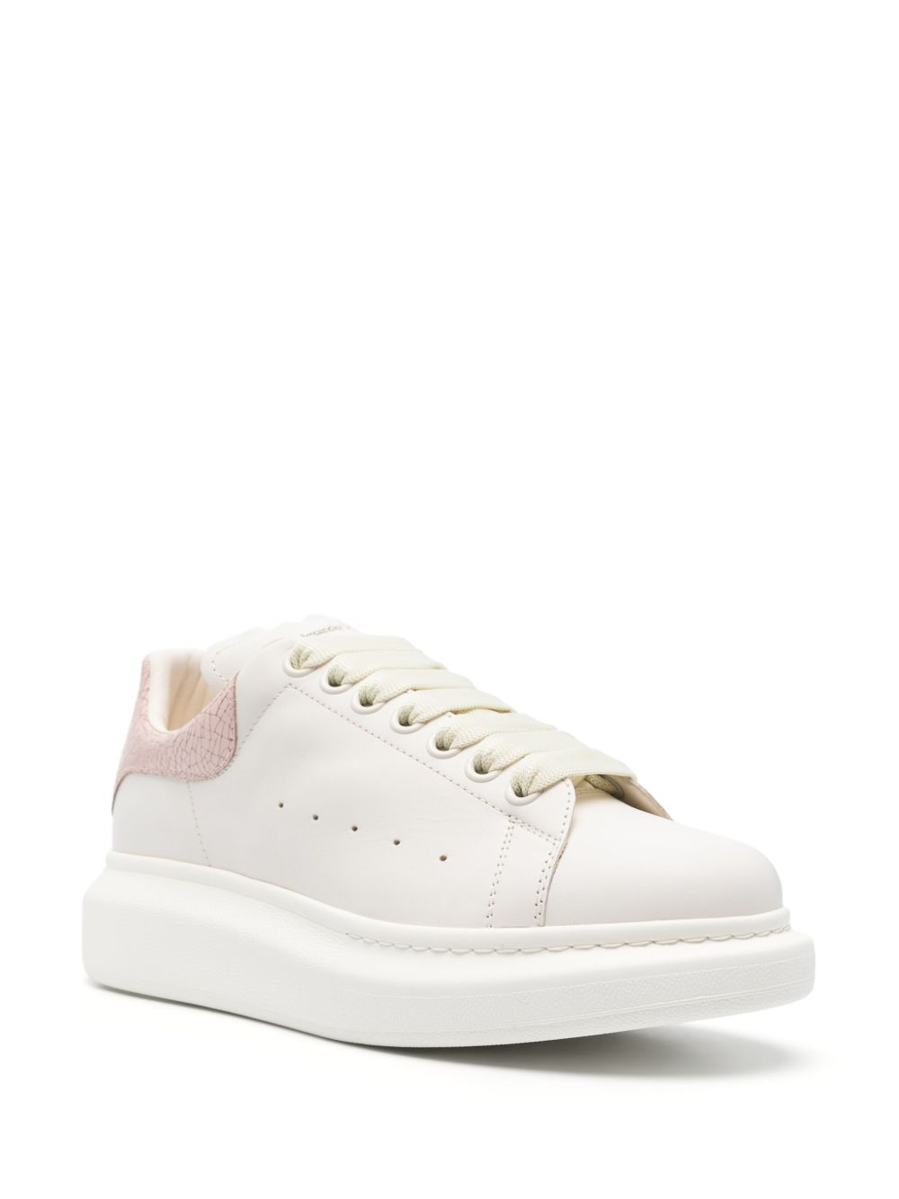 Alexander Mcqueen Oversized Leather Sneakers Powder