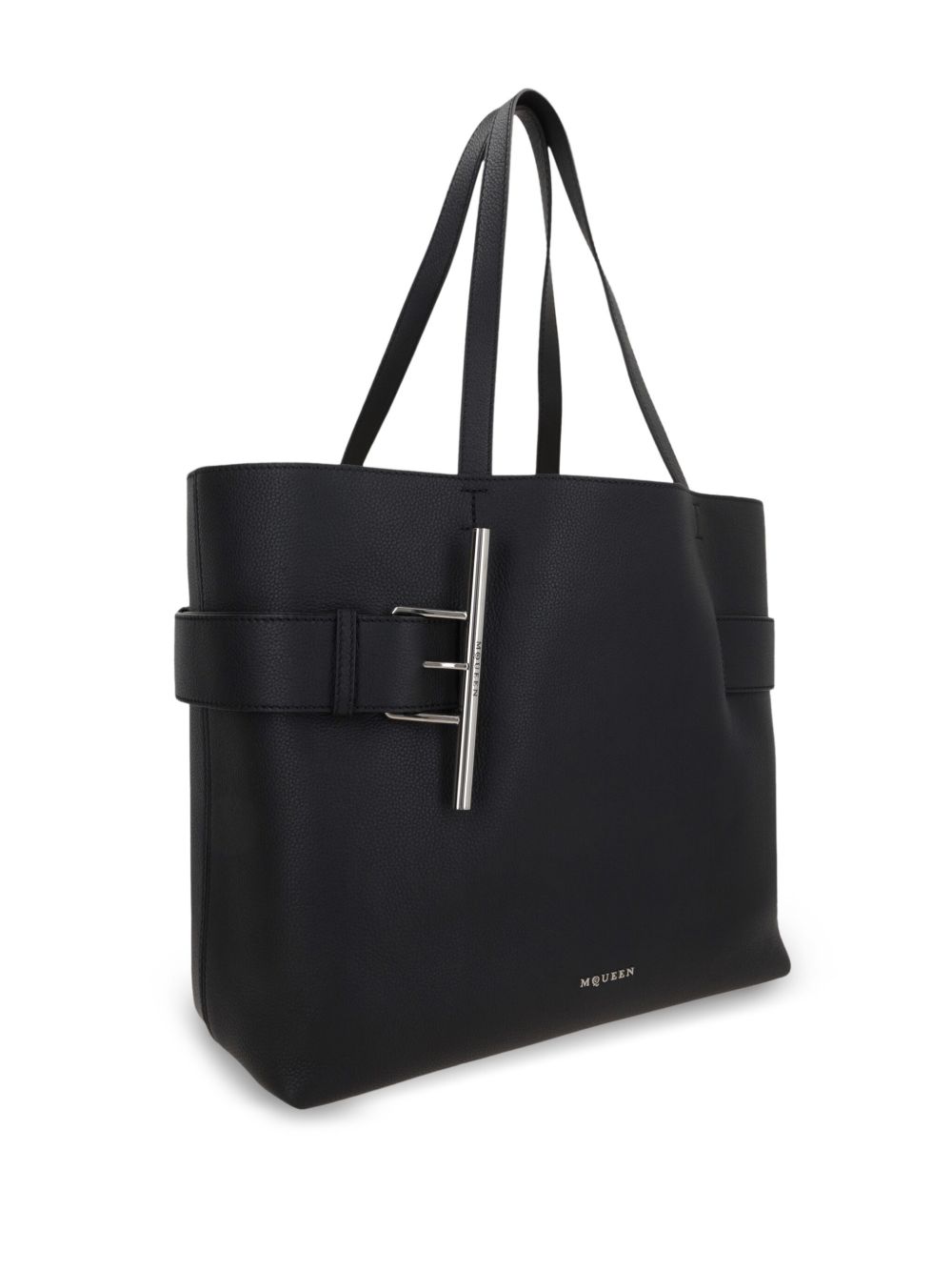 Alexander McQueen T-bar Sling Tote Bag Black