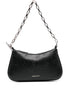 Alexander McQueen T-Bar Leather Mini Clutch Bag Black